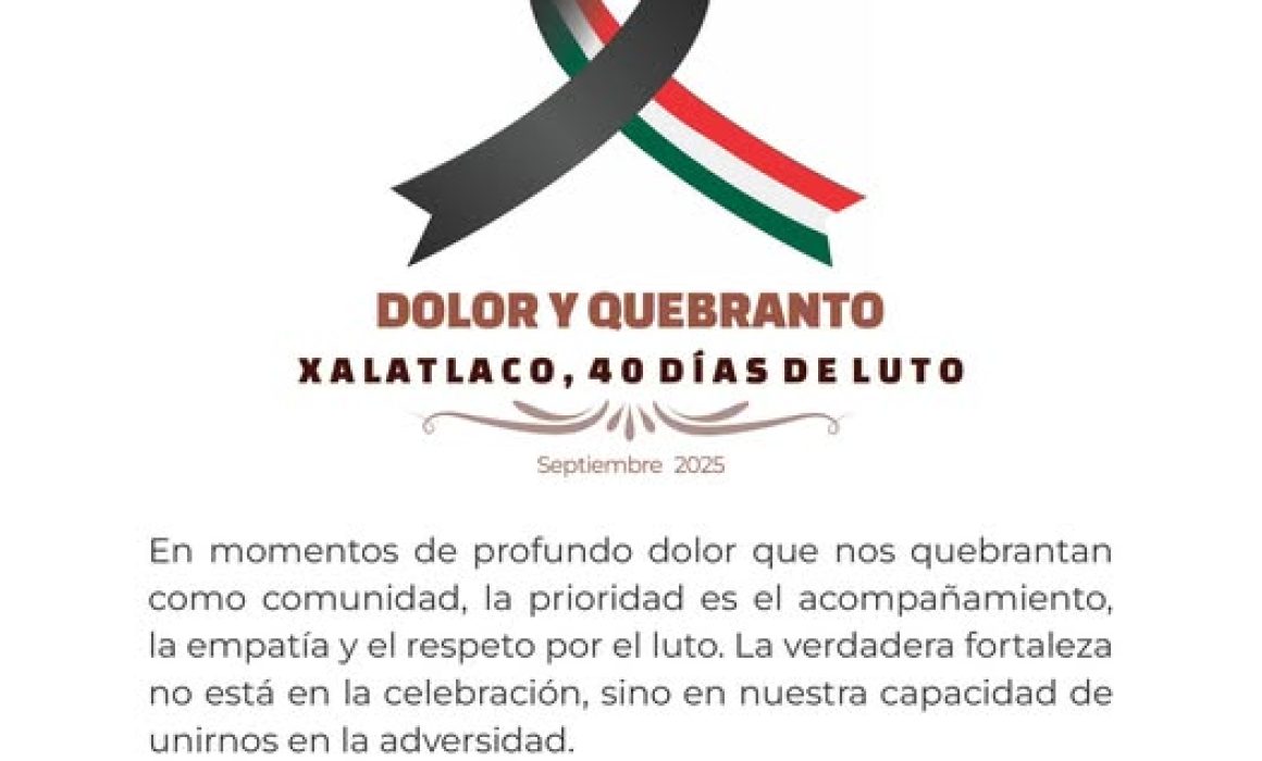 Cancela Xalatlaco festejos patrios tras masacre ocurrida en tianguis