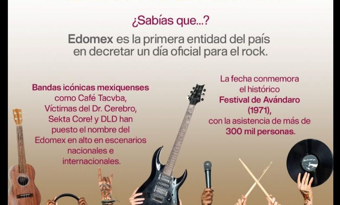 Celebra el Día del Rock Estatal y reconoce la música que define al Edomex TOL