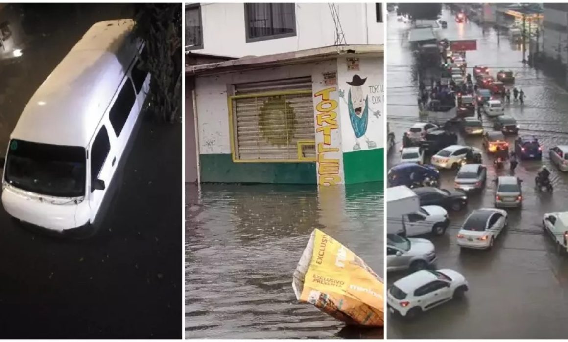 Colapsa Los Reyes La Paz tras intensa lluvias; calles y vecinos afectados