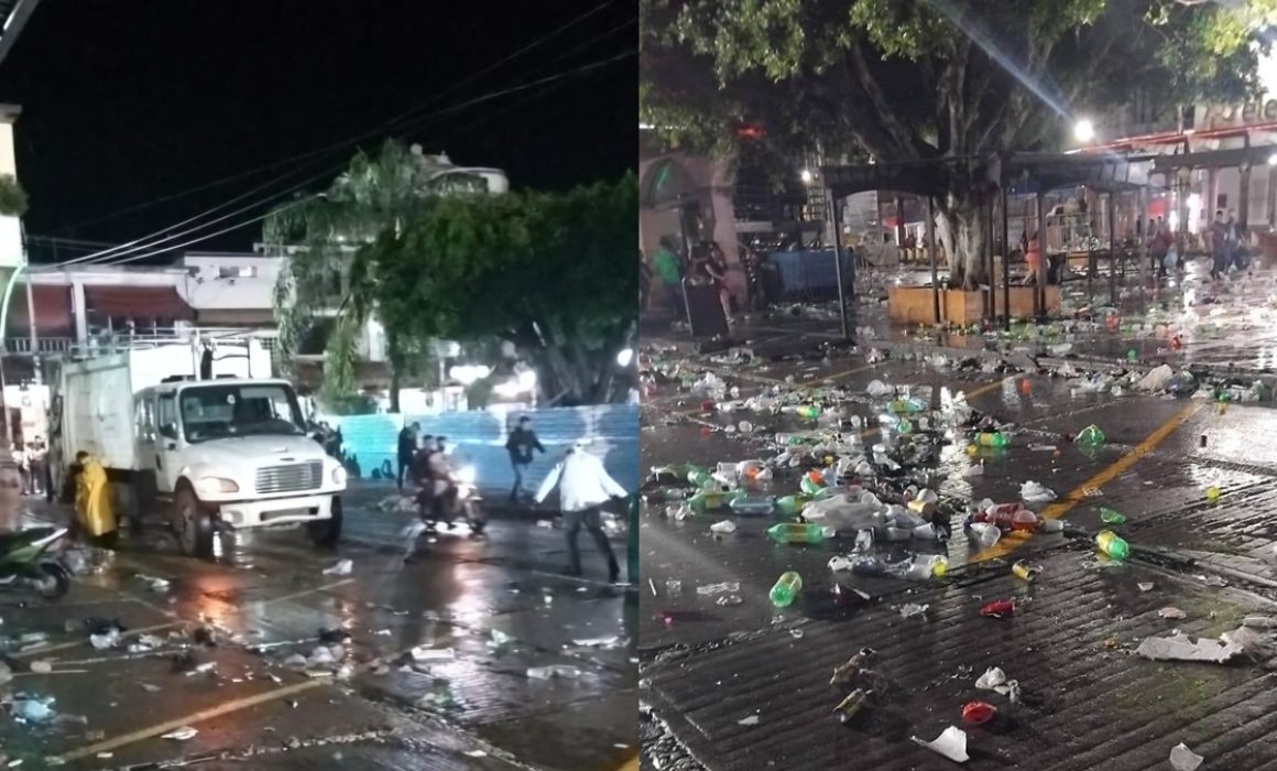 Dejan celebraciones patrias 45 toneladas de basura en Tejupilco