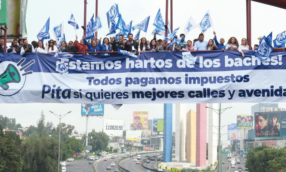 Encabeza Anuar Azar trabajo con Jorge Romero para exigir #NoMásBaches en Edomex