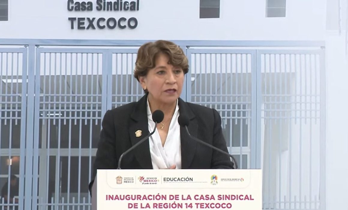 Entrega Delfina Gómez Casa Sindical del SMSEM en Texcoco