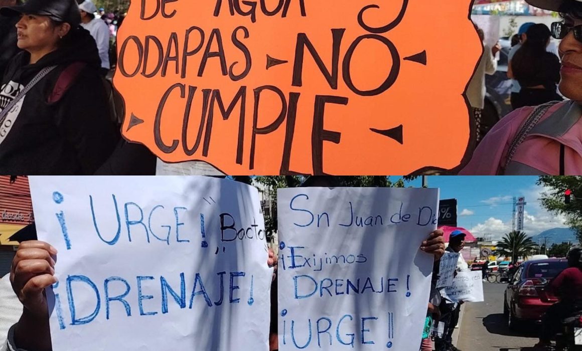 Exigen a Abigail Sánchez y ODAPAS cumplir promesa de drenaje en Chalco