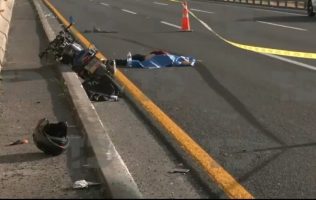 Fallece motociclista en la México – Pachuca; estuvo horas tendido