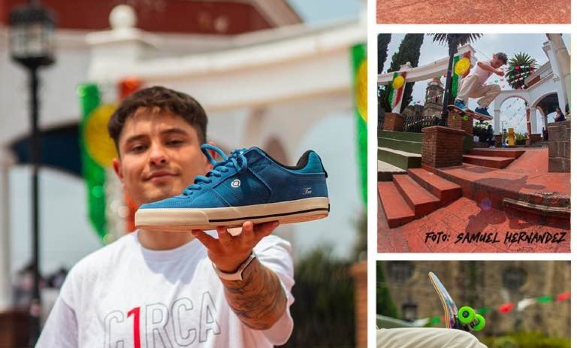 Firma skater lermense como patinador de la marca C1RCA