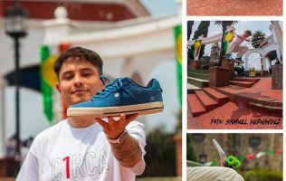 Firma skater lermense como patinador de la marca C1RCA
