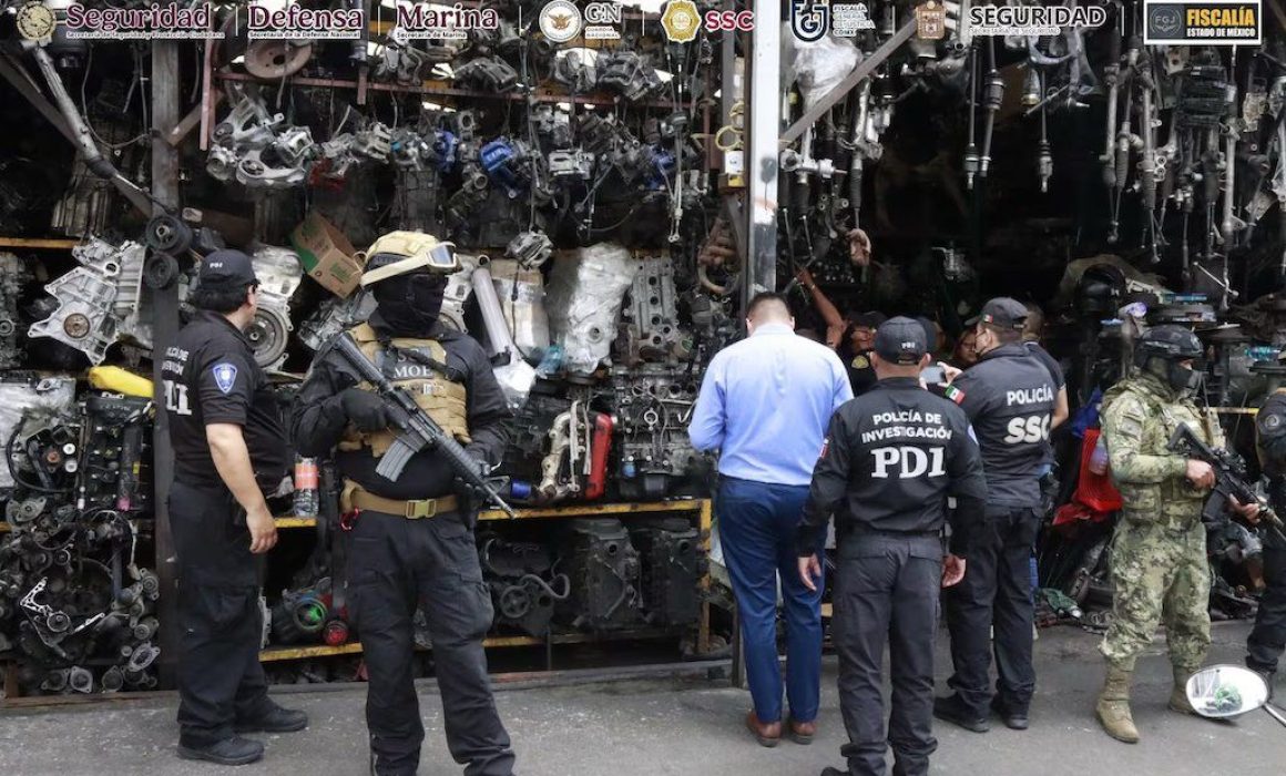 Incautan más de 500 toneladas de autopartes en municipios del Estado de México