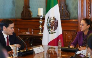 Programa con EU tendrá 4 ejes, acuerdan Sheinbaum y Rubio