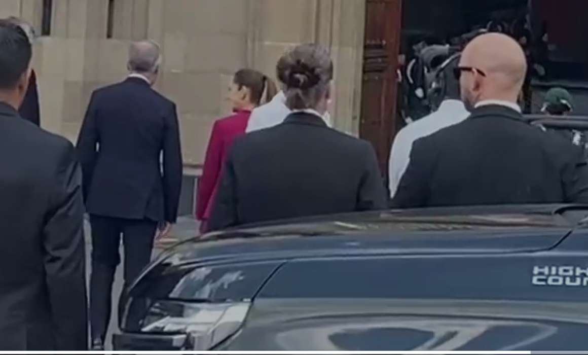 Recibe Claudia Sheinbaum a Mark Carney en Palacio Nacional