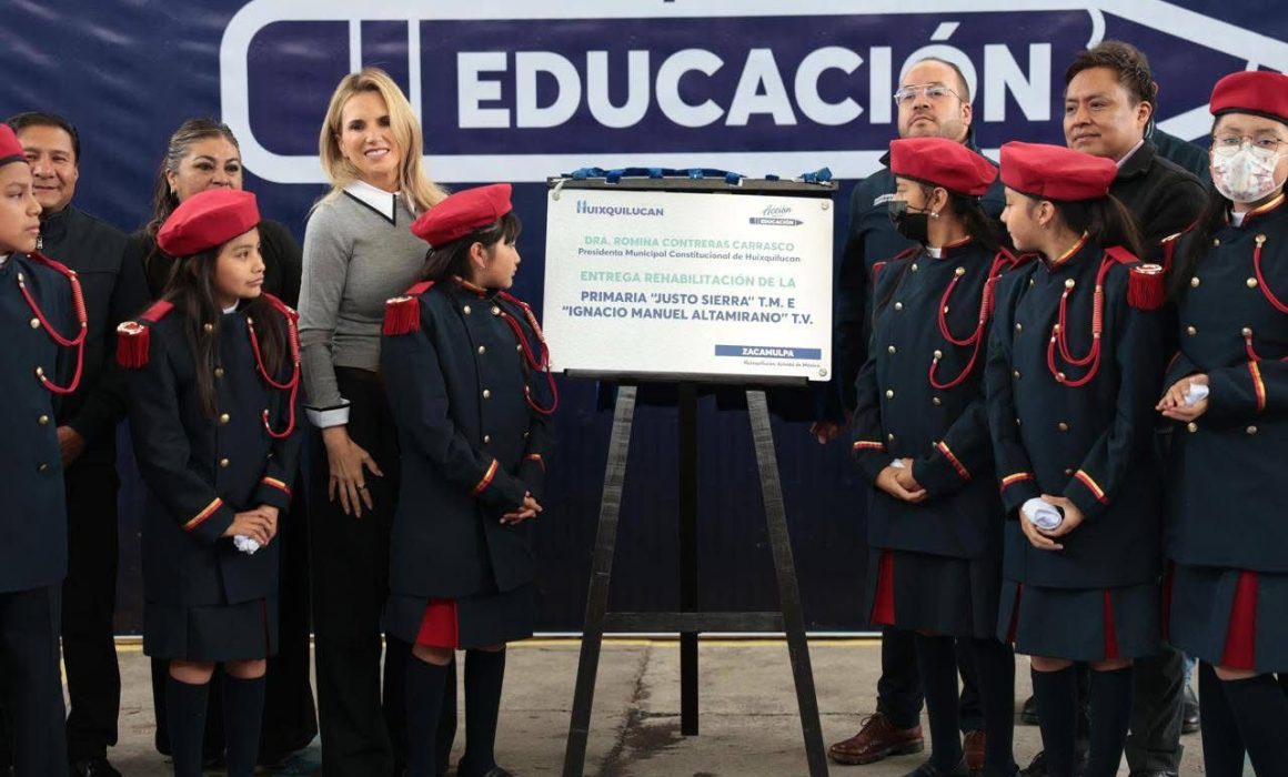 Refuerzan planteles en Huixquilucan con mejoras integrales