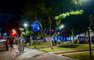 Resalta Toluca con rehabilitación del Jardín Zaragoza y nuevas luminarias