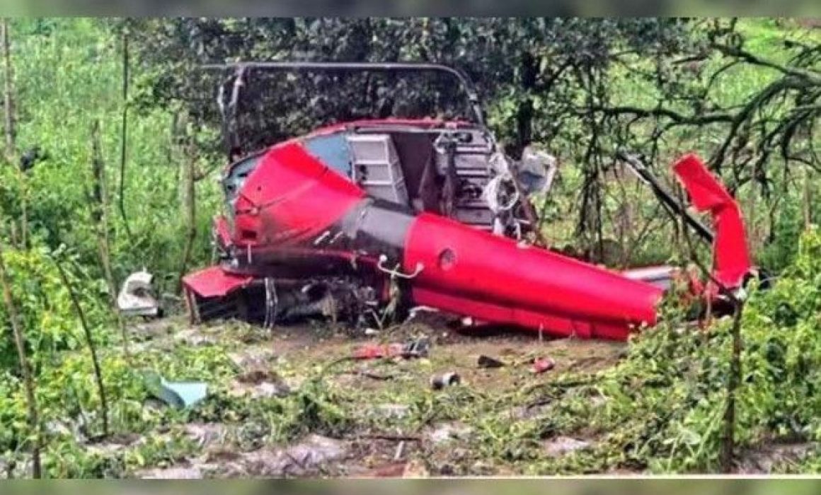 Revela Fiscalía detalles del helicóptero que transportaba oro en Edomex