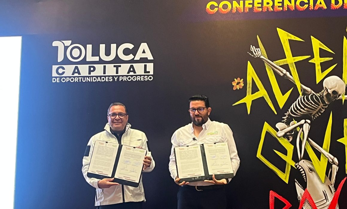 Signan Toluca y Almoloya de Juárez convenio para atender vialidad