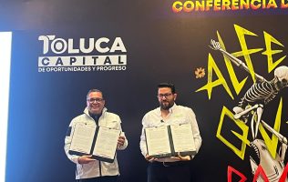 Signan Toluca y Almoloya de Juárez convenio para atender vialidad
