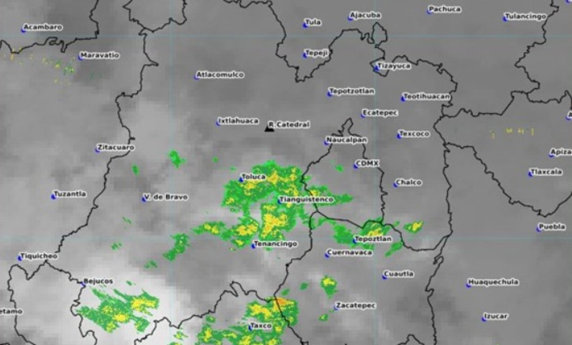 Siguen las lluvias en Edomex, según el reporte del clima de Conagua