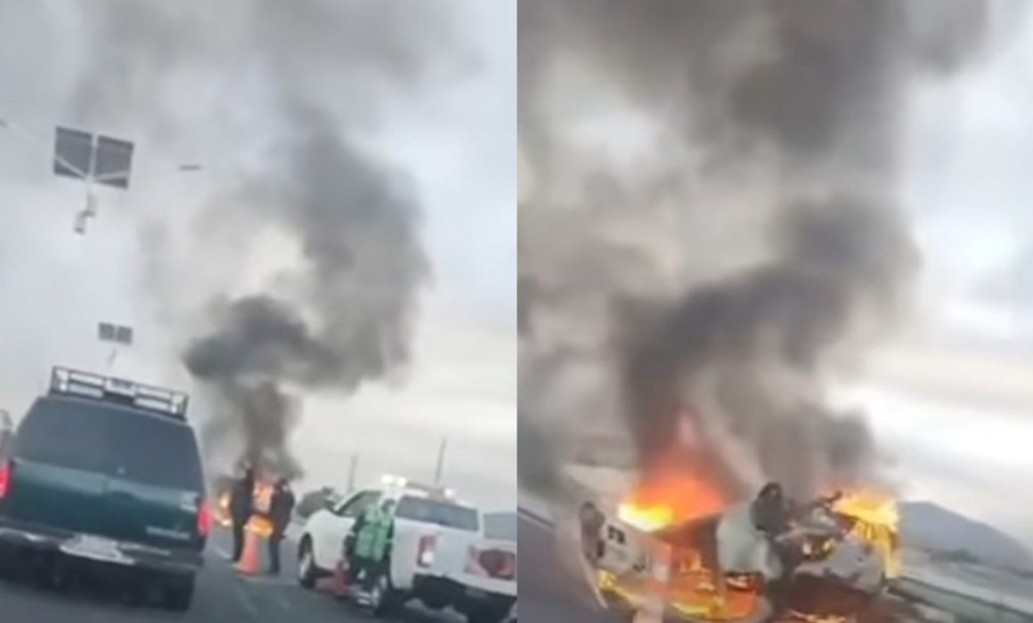 Sofocan incendio en autopista Siervo de la Nación mujer sobrevive