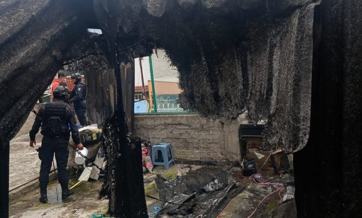 Sofocan incendio en domicilio de Nezahualcóyotl; no hubo lesionados