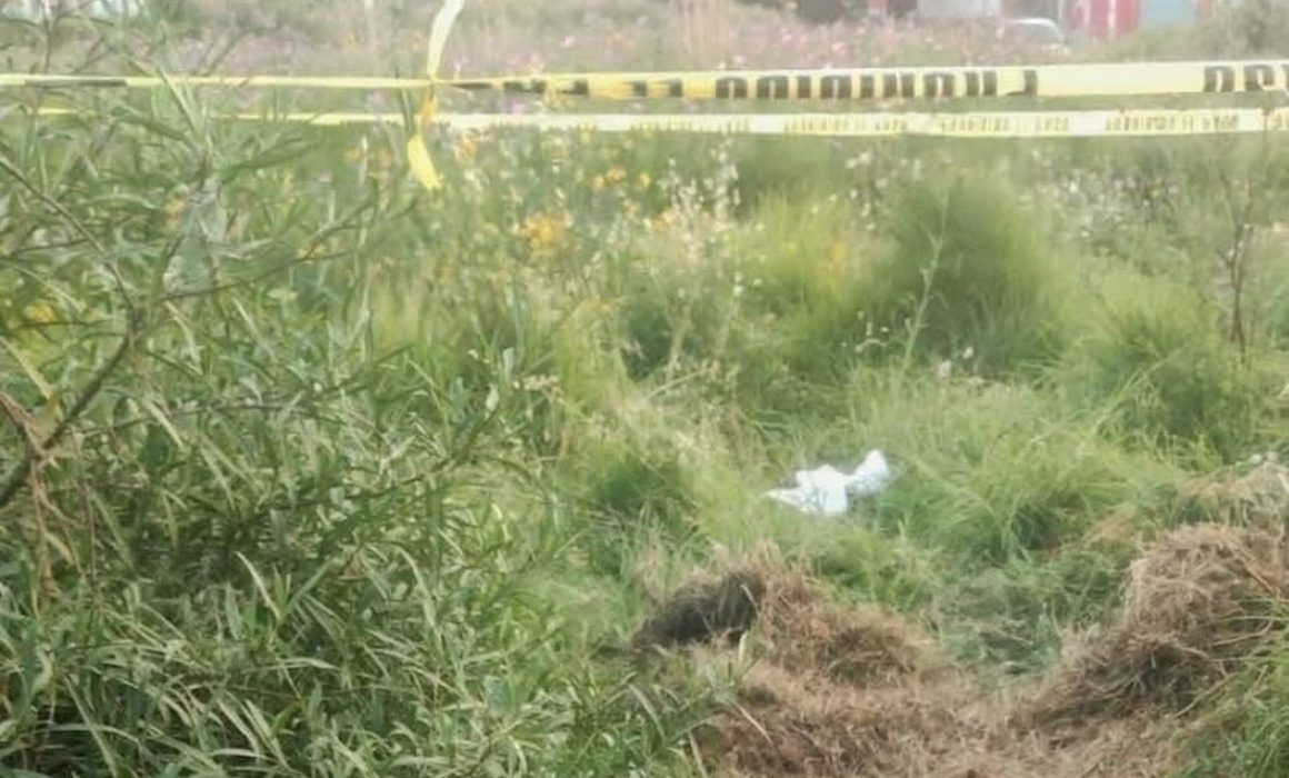 Abandonan a bebé de siete meses en predio de Almoloya de Juárez