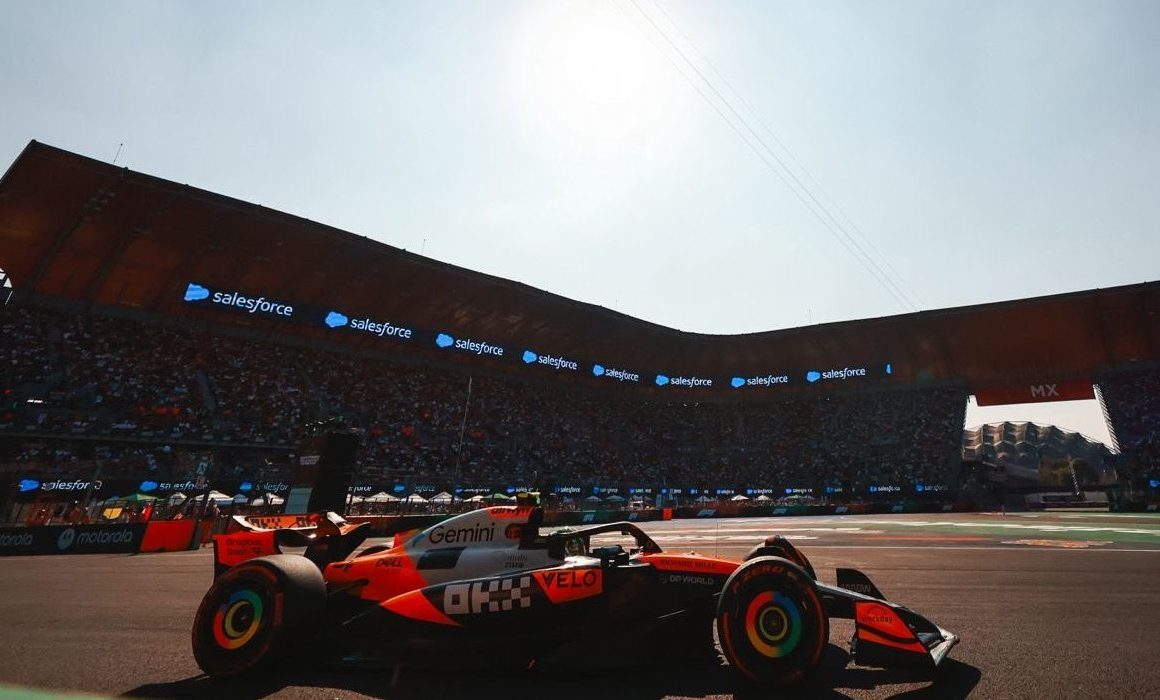 Alcanza McLaren pole del GP de México a todo galope seguido por Ferrari
