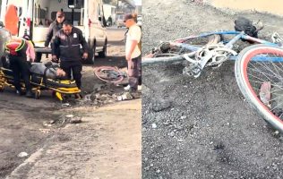 Arrolla a ciclista en Ecatepec y huye; es llevado al hospital