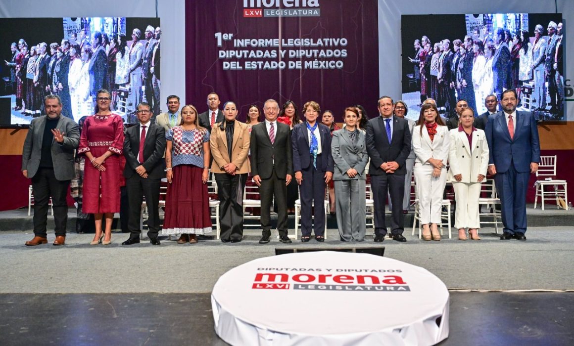 Asiste Delfina Gómez a Informe Legislativo de Diputados federales