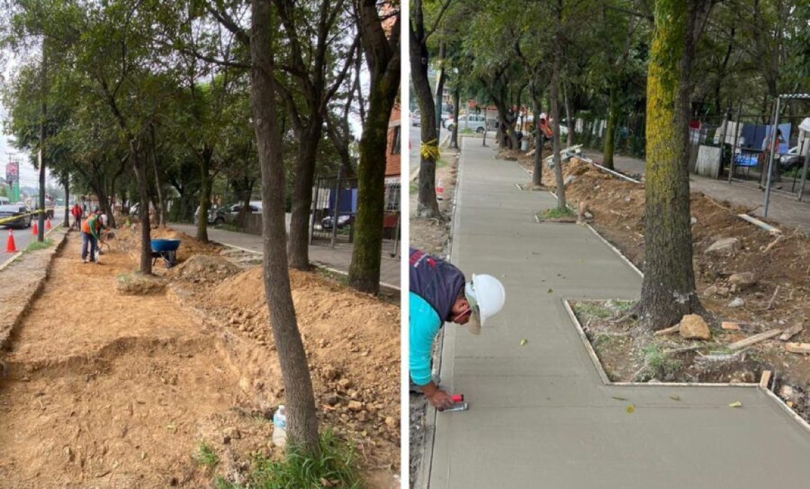 Avanza construcción del Corredor Seguro en avenida 1° de Mayo, Cuautitlán Izcalli