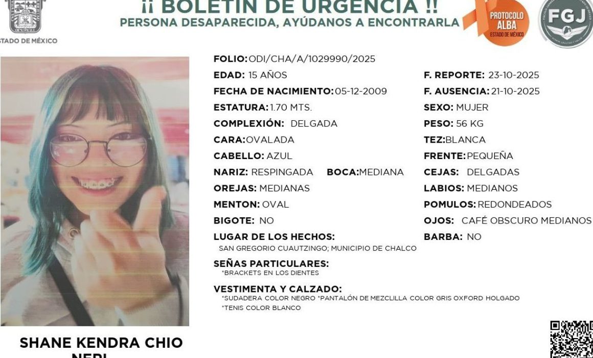 Claman justicia por desaparición de alumna del CCH Vallejo en Chalco
