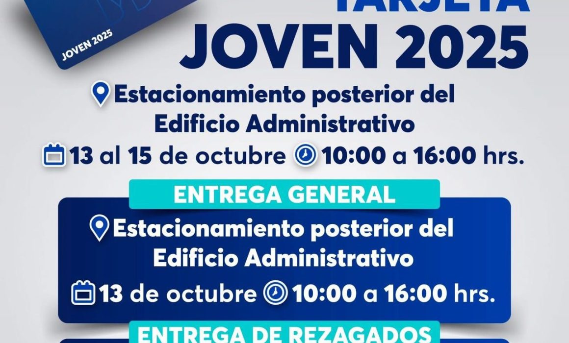 Continúa la entrega de la Tarjeta Joven 2025 en Huixquilucan
