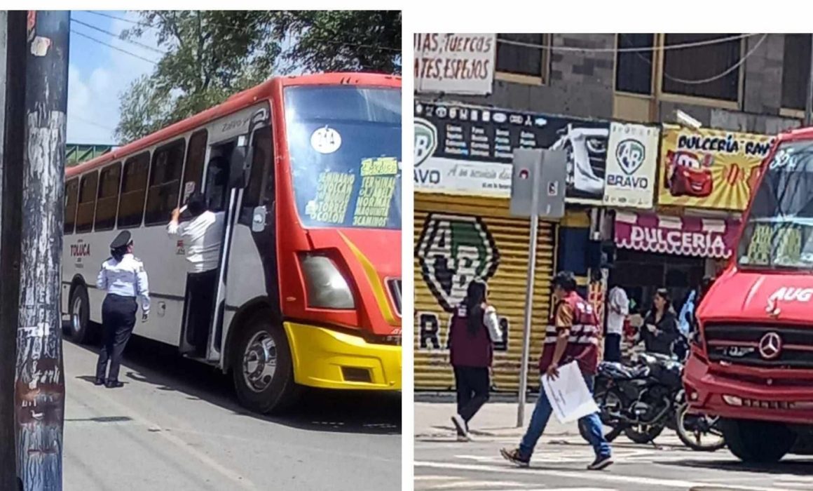 Despliega SEMOV operativo en Toluca contra presunto tarifazo