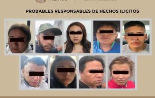 Detienen a 9 integrantes de grupo criminal en Otzolotepec