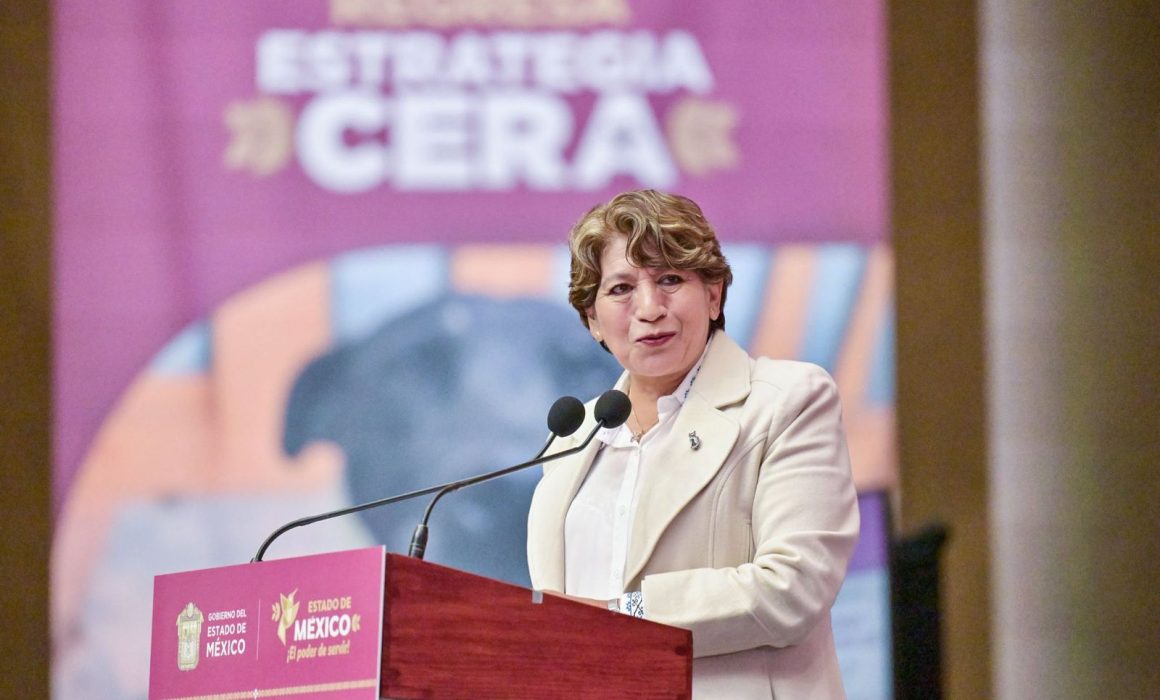 Encabeza Delfina Gómez firma de convenio de la estrategia CERA
