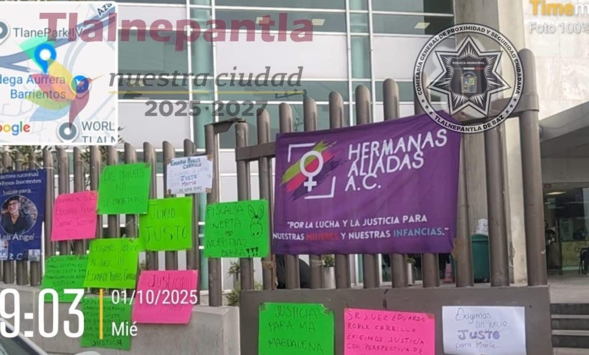 Exigen justicia en Tlalnepantla por caso de exregidor acusado de feminicidio