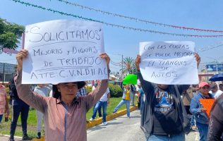 Exigen tianguistas a Cerqueda cumplir promesas tras un año de abandono