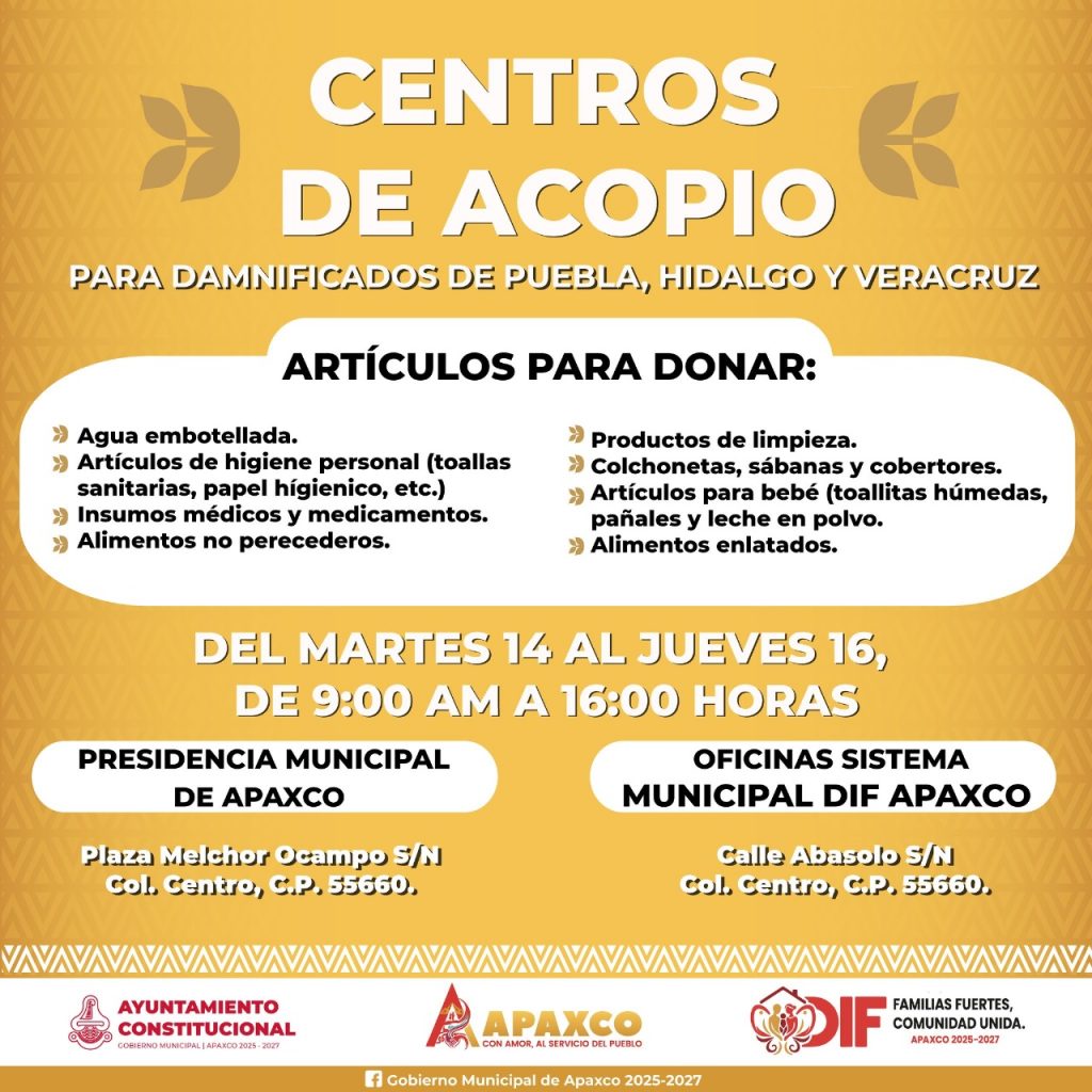 Fotos: Ayuntamiento de Apaxco