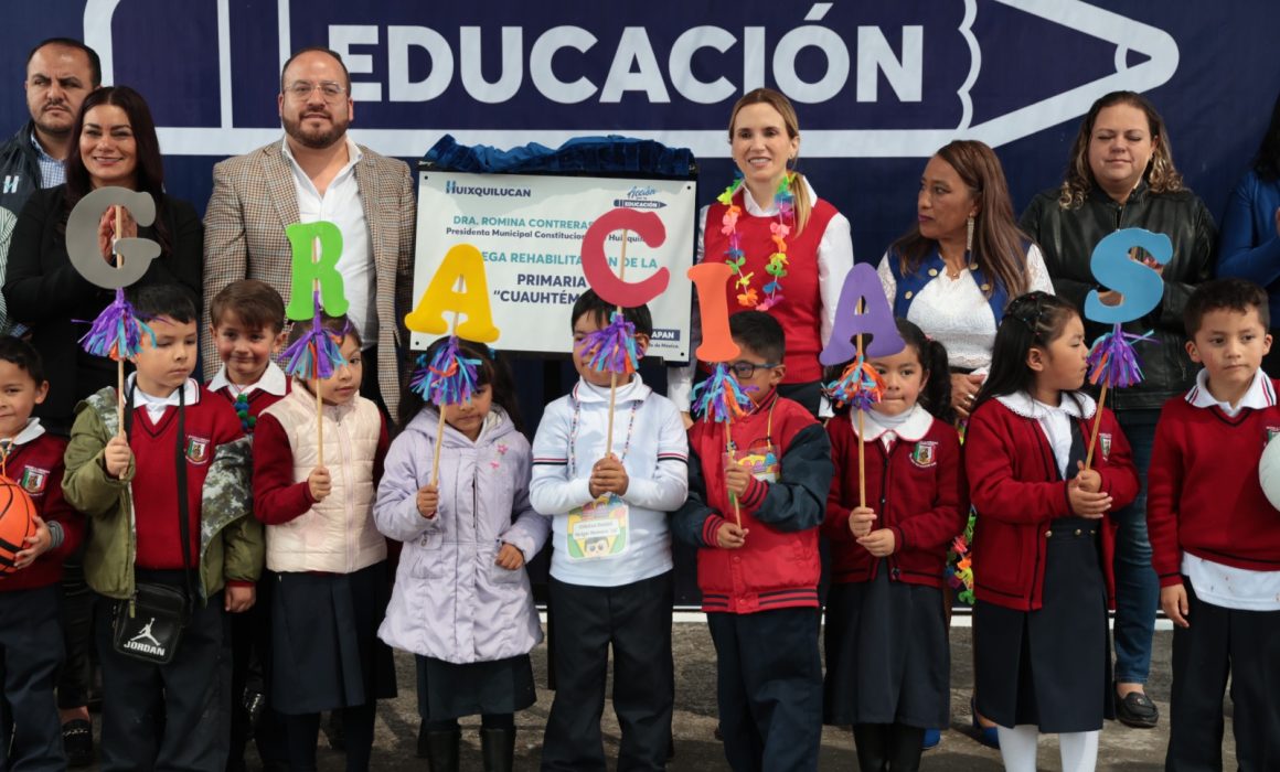 Impulsa Huixquilucan la segunda etapa del programa “Acción por la Educación”