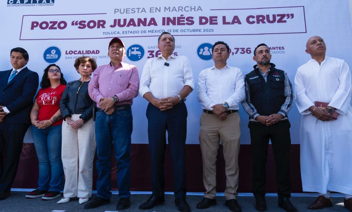 Inaugura Ricardo Moreno pozo en San Pedro Totoltepec