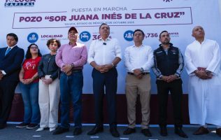 Inaugura Ricardo Moreno pozo en San Pedro Totoltepec