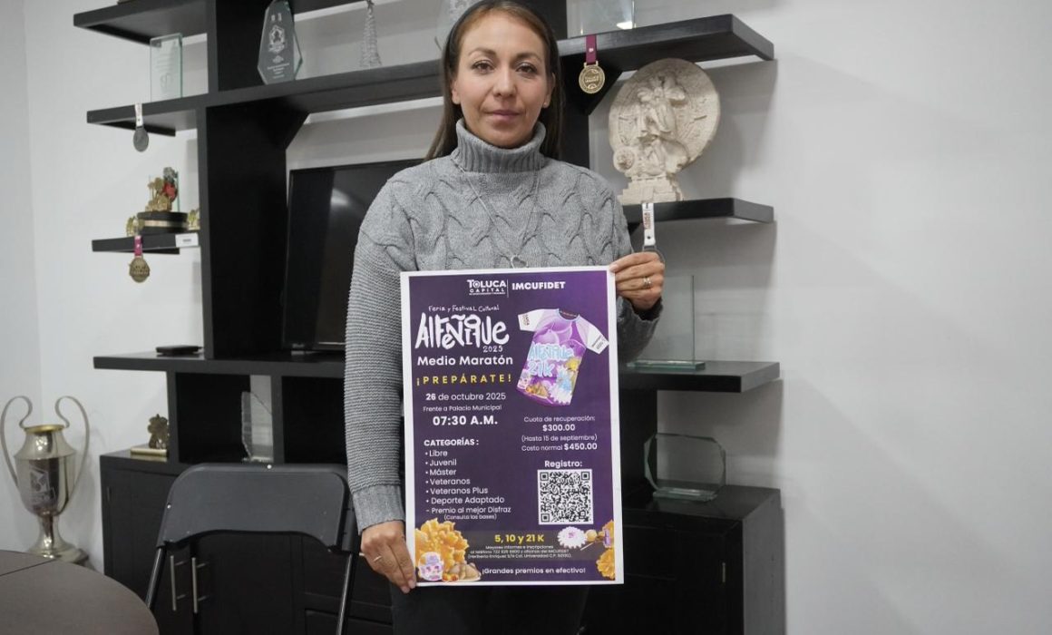 Invita IMCUFIDET a Medio Maratón Alfeñique 2025; quedan pocos lugares