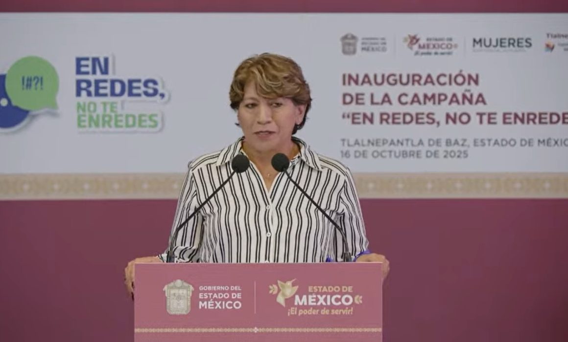 Lanza Delfina Gómez campaña En redes, no te enredes