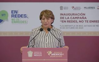 Lanza Delfina Gómez campaña En redes, no te enredes