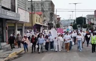 Marchan en Valle de Chalco por justicia y paz tras el crimen de Aranza