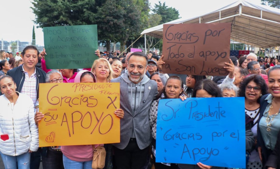 Promete Fernando Flores más obras para Metepec