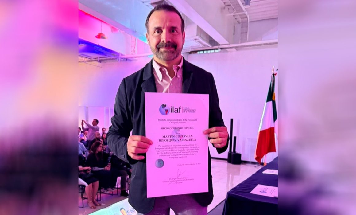 Reconoce Congreso Latinoamericano de la Franquicia a Martín Bojórquez