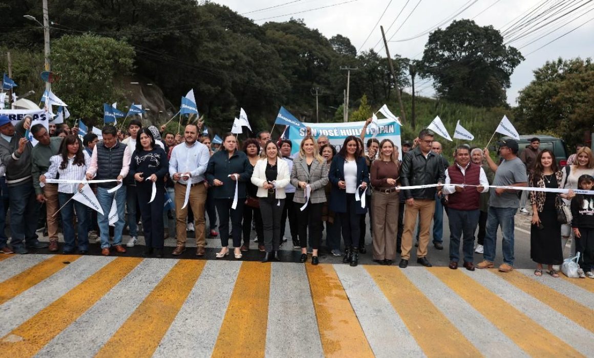 Refuerza Huixquilucan movilidad con repavimentación carretera