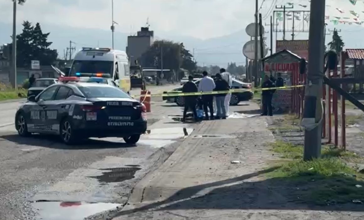 Ultiman a balazos a sujeto en Otzolotepec; le dispararon 3 veces