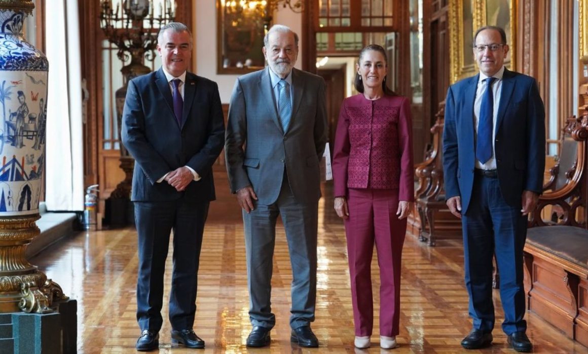 Abordan Sheinbaum, Slim y presidente del CCE pronósticos de la economía