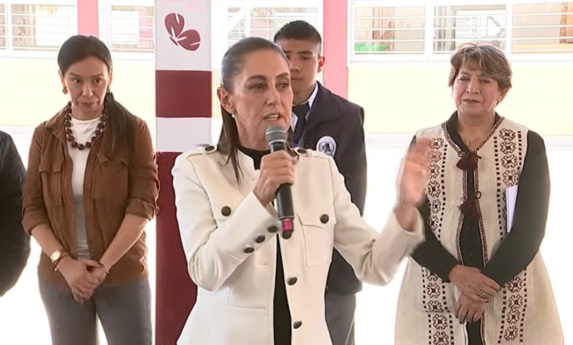 Acusa Sheinbaum a neoliberalismo de frenar la educación, en Zumpango