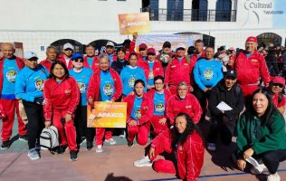 Brillan adultos mayores de Apaxco en Torneo de Cachibol en Tepotzotlán