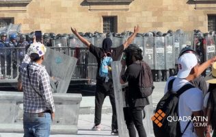 Cerca de 20 civiles heridos, registra SSC en el Zócalo