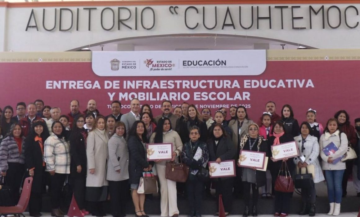 Destina Delfina Gómez mayores recursos para mejorar la educación en Texcoco